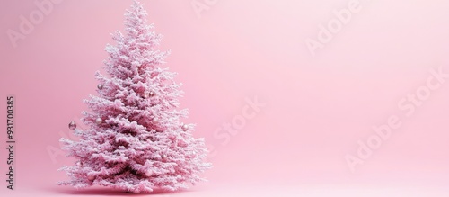 Pink decorated Christmas tr...
