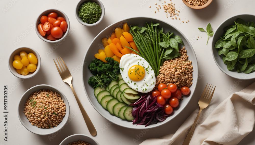 Healthy Plant-Based Meals in a Minimalist Setting Healthy Plant-Based Meals in a Minimalist Setting