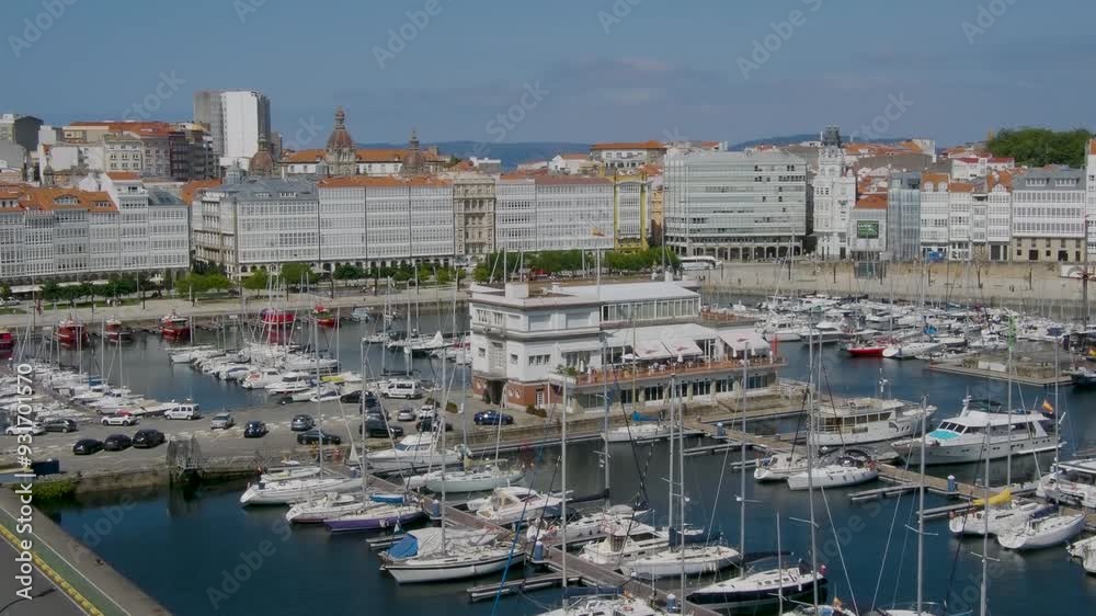 Avenida la Marina, La Marina Park, Parque La Marina, A Coruña, Galicia, Spain Avenida la Marina, La Marina Park, Parque La Marina, A Coruña, Galicia, Spain