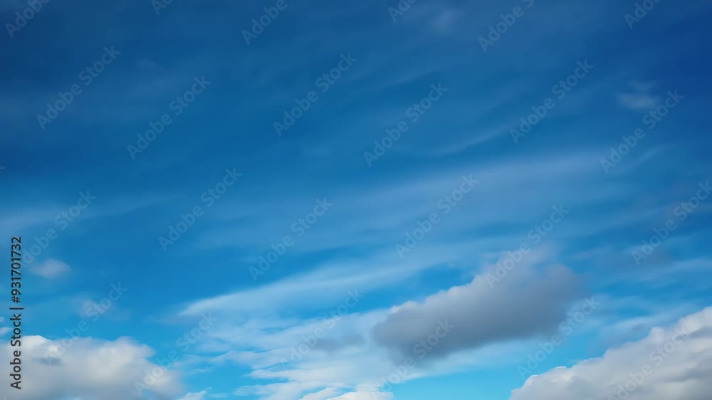 Heavenly Vista: Expansive Blue Sky Dotted with Clouds Heavenly Vista: Expansive Blue Sky Dotted with Clouds