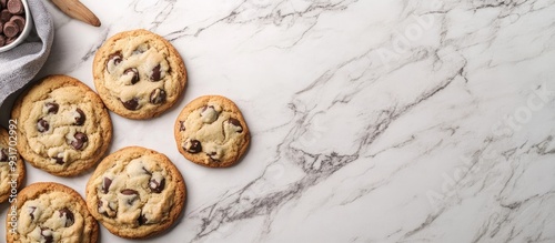Baking cookies on a counter...