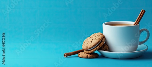 A coffee cup with a cinnamo...