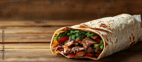 Shawarma wrapped in lavash ...