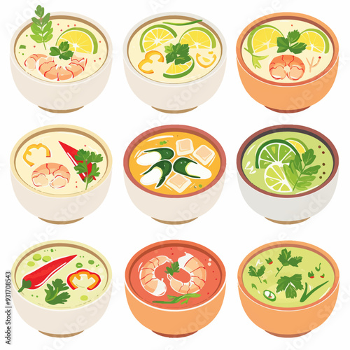 Clipart of Tom Yum Soup