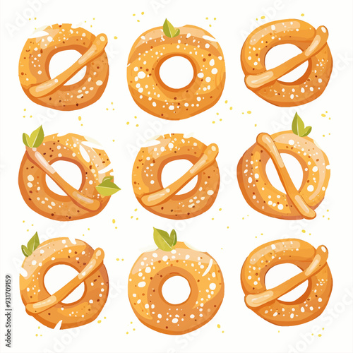 Clipart of Pretzel