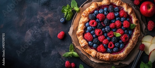 homemade pastry filled with...