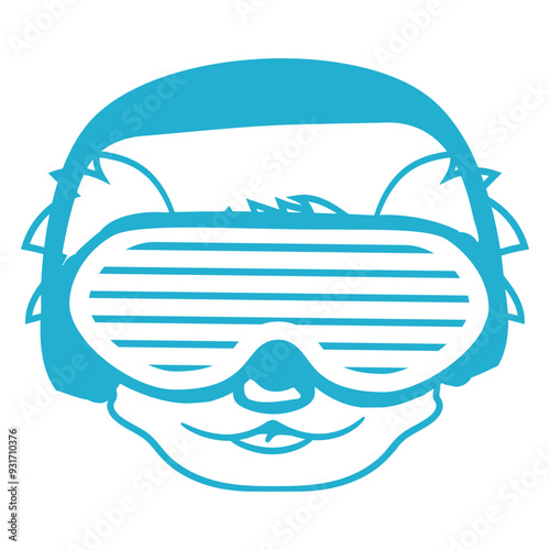 Cute Koala Bear Music DJ Happy Australian Animal Nature Headphone Sunglasses Party Night Dancing Clubber Raver Comic Humor Cartoon Cool Fun Sound Disco Club Festival Band Concert Techno Discothek Love