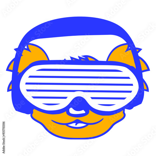 Cute Koala Bear Music DJ Happy Australian Animal Nature Headphone Sunglasses Party Night Dancing Clubber Raver Comic Humor Cartoon Cool Fun Sound Disco Club Festival Band Concert Techno Discothek Love