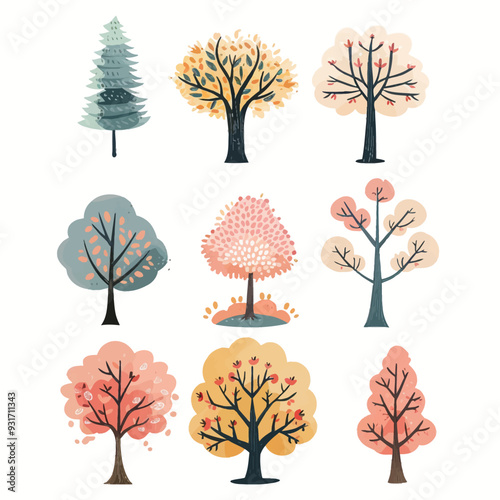 Clipart of Elm Tree