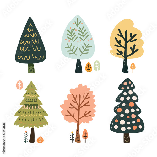 Clipart of Redwood Tree