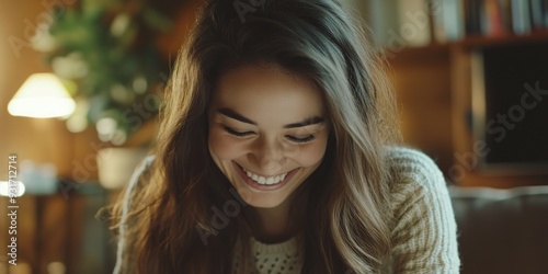 Woman's Smile Reflection