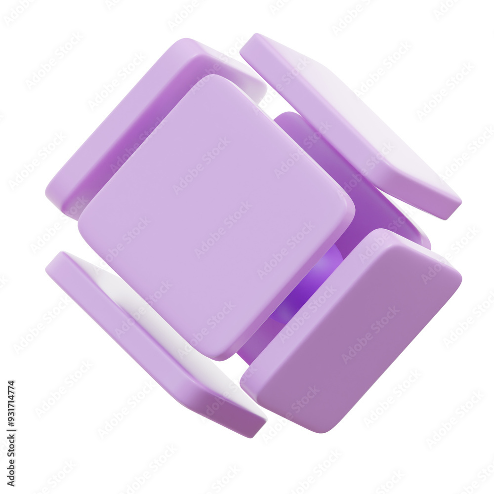 Cuboid Surround 3D Illustration Cuboid Surround 3D Illustration