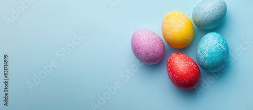 Colorful Easter eggs colore...