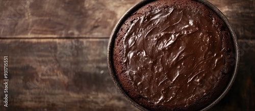 Chocolate cake viewed from ...