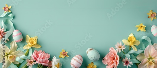 Easter egg decorated with f...