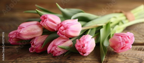 Lovely bouquet of fresh pin...