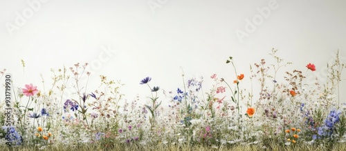 wildflowers. with copy spac...