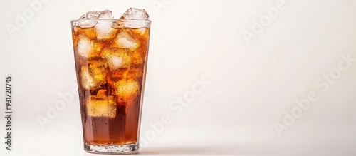 Glass of refreshing cold ic...