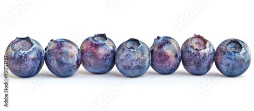 Fresh blueberries isolated ...