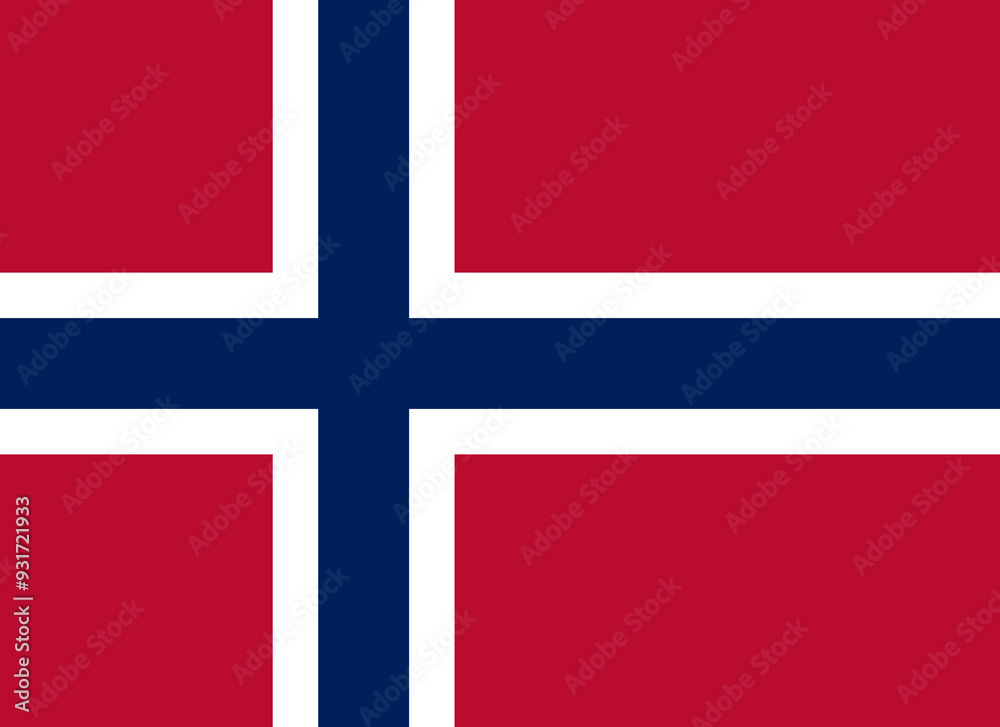 Naklejka premium Flag of Norway