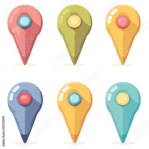 Vector Location Pin simple and min
