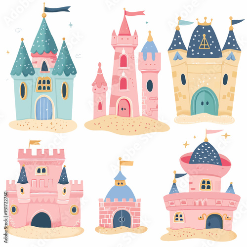 Vector Sandcastle simple and minim