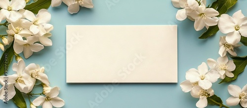 Blank card and lovely jasmi...