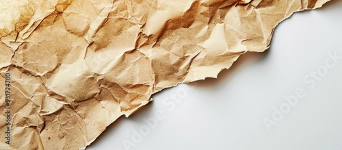 Old brown paper set against...