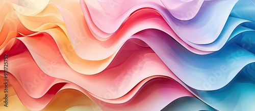 Multicolored paper backdrop...