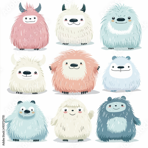 Vector Yeti simple and minimalist