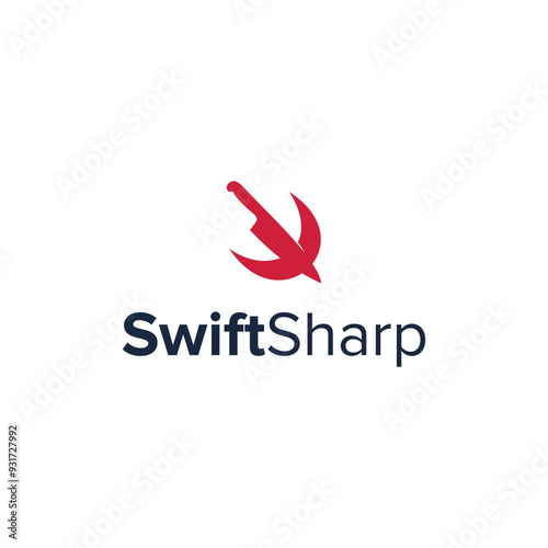swift sharp simple sleek creative geometric modern logo design