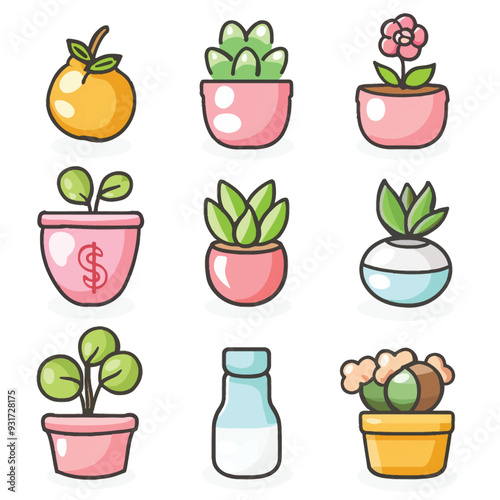 Vector money icon simple and minim