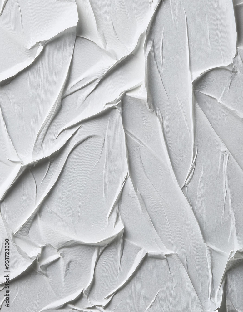 Obraz premium Glued white paper texture background