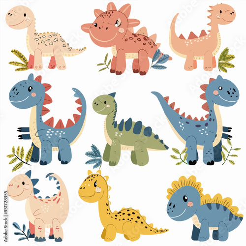 Vector Dinosaur simple and minimal