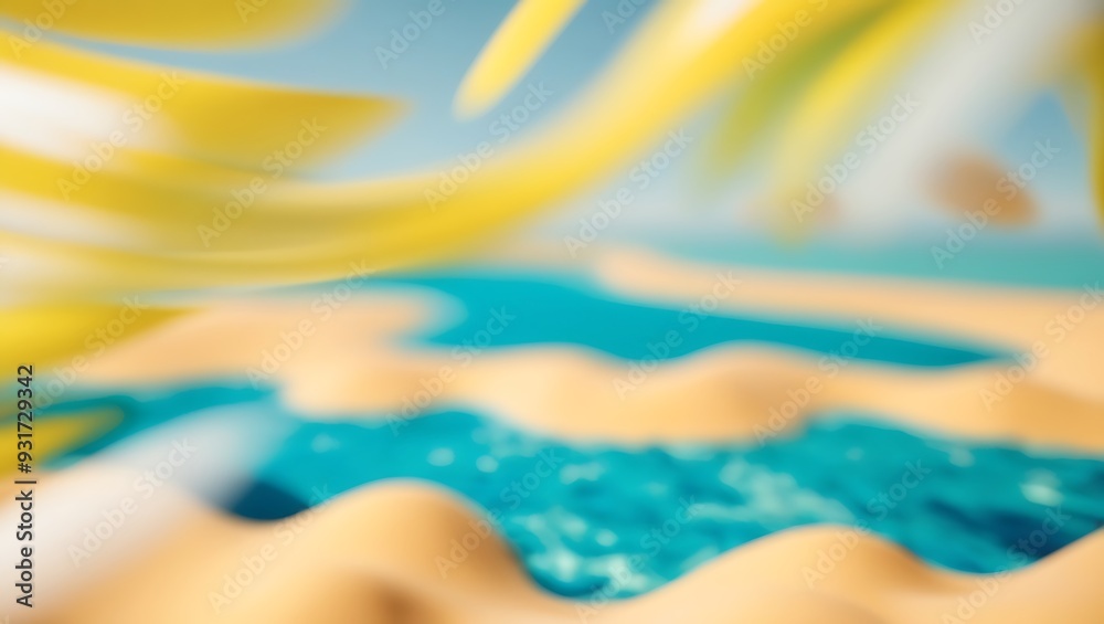 Create an abstract background featuring a blend of yellow and blue colors with a blurred effect Create an abstract background featuring a blend of yellow and blue colors with a blurred effect