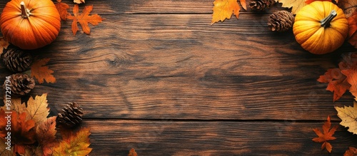 Autumn table arrangement on...
