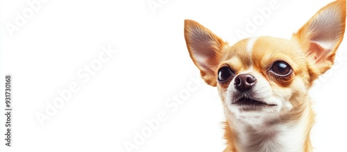 Chihuahua dog close up port...
