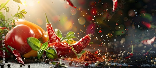 spices E. with copy space i...