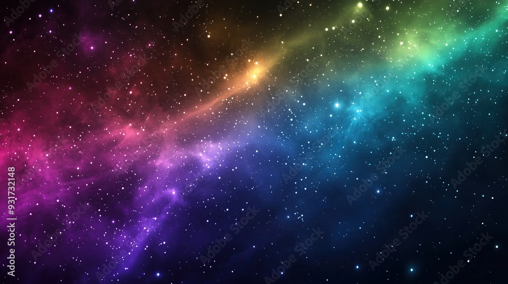vibrant nebula with streaks of purple, pink, blue, and green vibrant nebula with streaks of purple, pink, blue, and green