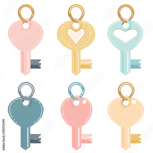 Vector Keychain simple and minimal