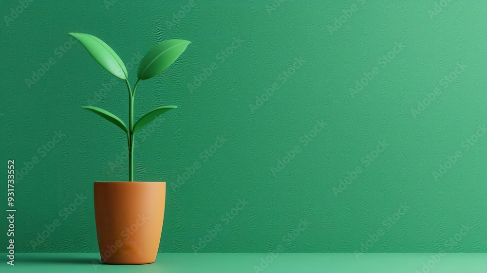 Growth mindset, positive energy radiating, 3D illustration Growth mindset, positive energy radiating, 3D illustration