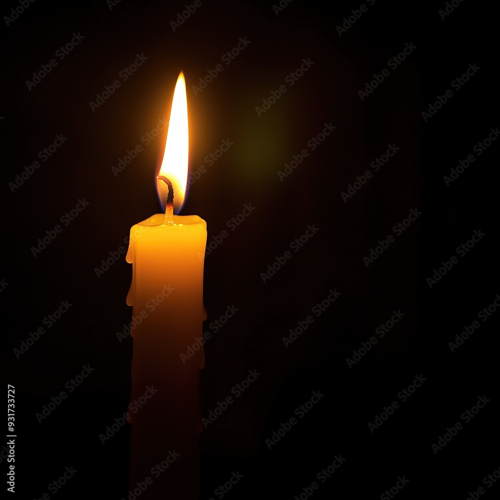 single candle burns brightly in dark single candle burns brightly in dark