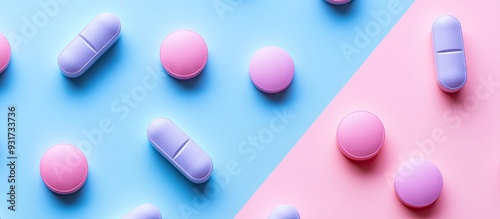 A collection of round medic...