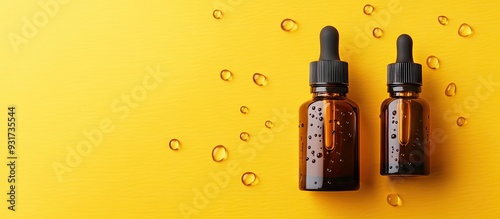 Dark amber glass cosmetic b...