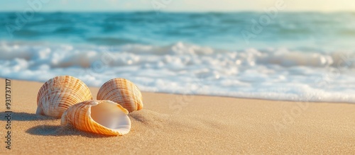 seashells on the beach on t...