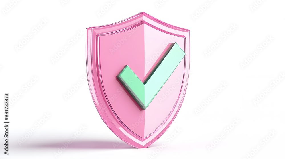 cartoon 3d Icon safety shield green check mark perspective . pink symbol security safety icon. Green Checkmark in minimalistic style. 3d vector illustration. white background
cartoon 3d Icon safety shield green check mark perspective . pink symbol security safety icon. Green Checkmark in minimalistic style. 3d vector illustration. white background