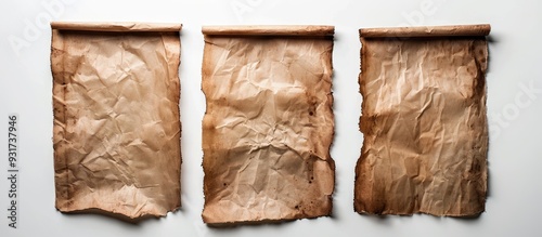 Old brown paper set against...