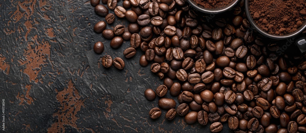 background of coffee beans. with copy space image. Place for adding text or design background of coffee beans. with copy space image. Place for adding text or design