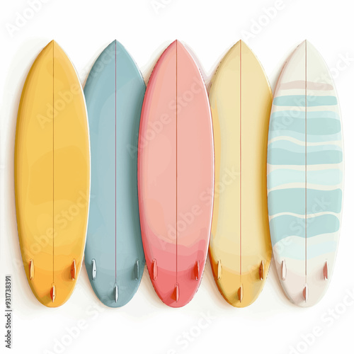 Vector Surfboard simple and minima