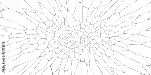 White broken crystalized form strokes vector design abstract wallpaper for desktop
